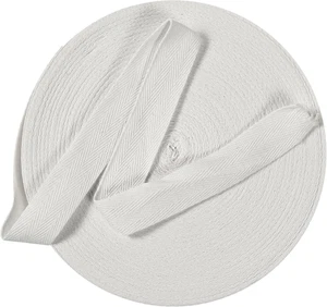 Cinta de sarga de algodón cinta de 1/2 pulgada de ancho cinta de espiga rollo de unión sesgada - Imagen 1 de 7