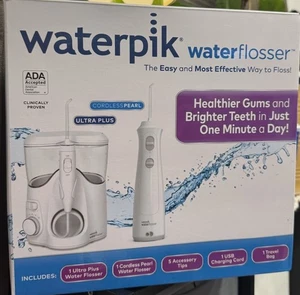 Waterpik Flosser Combo Ultra Plus kabellose Pearl Mundheide - Bild 1 von 7