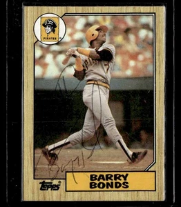1987 Topps #320 Barry Bonds Rookie Card Autograph RC Auto Pirates Giants - Picture 1 of 2