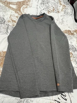 Sudadera Omni-Lana Juvenil Mediana Gris Elastizada Cuello Redondo Manga Larga Pullover Foto 1 de 4