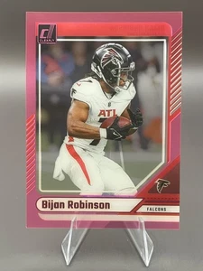 2024 Donruss Clearly BIJAN ROBINSON Pink Parallel Acetate Card #4 Falcons - Picture 1 of 5