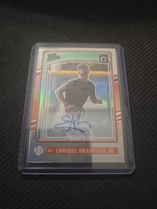 2024 Donruss Optic Rated Prospects Signatures #150 Enrique Bradfield Jr. Auto - Bild 1 von 2