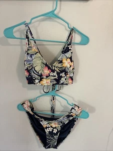 Jessica Simpson set bikini imbottito L blu floreale multi donna junior - Foto 1 di 11