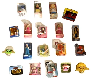 Lot of 19 Mini Disney Toy Box Figures Pixar Star Wars, Iron Man Minnie Spiderman - Picture 1 of 6