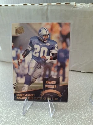 Fleer Ultra Award Winner 1992 Barry Sanders #8 Salón de la fama Foto 1 de 2