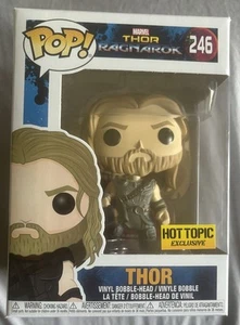 Funko Pop Marvel Thor Ragnarok Thor Hot Topic Exclusive #246 + pop protector - Picture 1 of 8