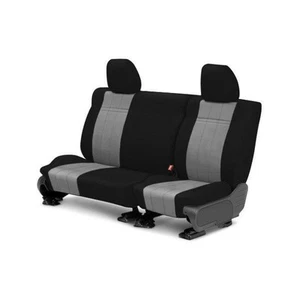 For Chevy Astro 96-99 NeoSupreme 2nd Row Black & Light Gray Custom Seat Covers - Picture 1 of 3