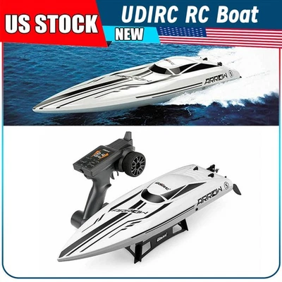 UDIRC RC Boat Brushless 30+MPH Electric Racing Boat UDI005 For Adults Kids - Image 1 of 4