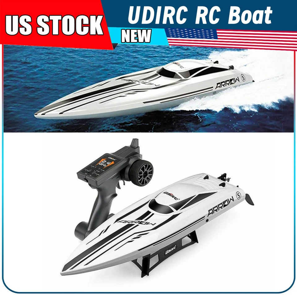 UDIRC RC Boat Brushless 30+MPH Electric Racing Boat UDI005 For Adults Kids - Image 1 of 4