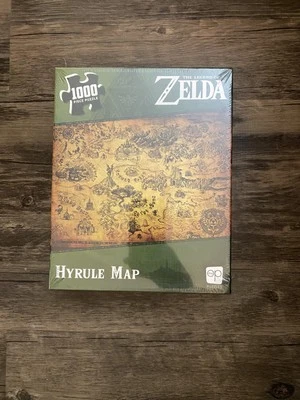 The Legend of Zelda Hyrule Map 1,000-Piece Puzzle New Sealed - Image 1 of 2