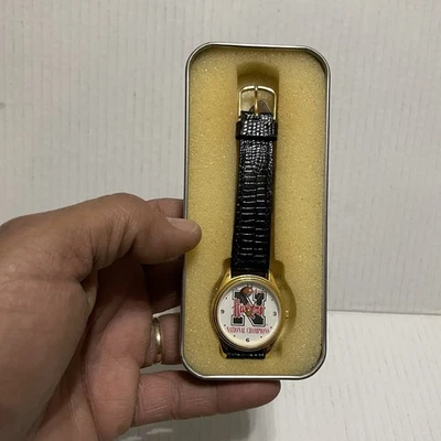 Reloj Pulsera Nebraska Cornhuskers 1994 Campeones Nacionales Fútbol Hora del Sol Foto 1 de 4