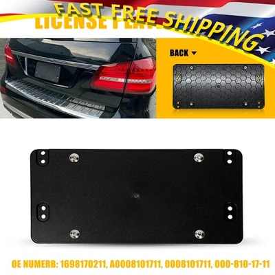 for MERCEDES-BENZ ( Bolts Included ) Rear License Tag Holder Mount Plate Bracket - Image 1 of 4