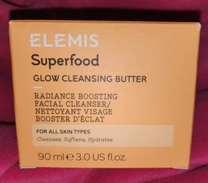 ELEMIS Superfood GLOW CLEANSING BUTTER FACIAL CLEANSER 3 FL OZ. NIB - Picture 1 of 4