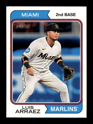 2023 Topps Heritage #615 Luis Arraez Miami Marlins - Image 1 of 2
