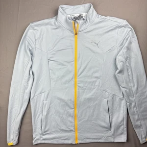 PUMA Run Cloudspun Running Jacket DryCELL Full Zip Men's M Gray Performance NWOT - Picture 1 of 10
