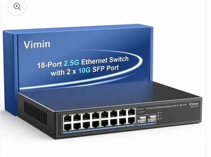 16 Port 2.5G Unmanaged 2 Port 10G SFP+ Ethernet Switch 18 Port 2.5Gb Net - Bild 1 von 8