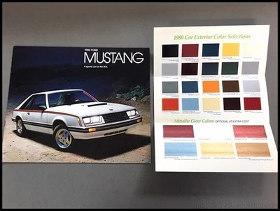 1980 Ford Mustang and Cobra 20-page Original Car Sales Brochure Catalog SET Foto 1 de 4