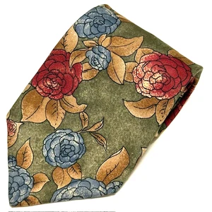 Cabralli Collection Tie Vintage Floral Flowers Old Money Classic Retro Elegance - Picture 1 of 22
