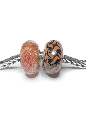 Trollbeads Celestial Sunset/Faceted Event Unique, Duo, Brown, Black - Image 1 of 4