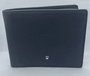 Montblanc Meisterstuck Men’s Black Leather Folding Wallet - Picture 1 of 8