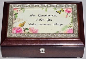 Bradford Exchange Liebe Enkelin Andenken Musik Schmuckkästchen Limited Edition - Bild 1 von 9