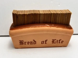 De colección PAN DE VIDA Versículo Bíblico Tarjetas Escrituras Plástico Pan Religión Novedad - Imagen 1 de 5