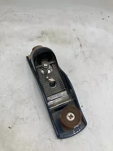 Buck Bros USA 7" Deluxe Block Plane With Angle Adjuster Blue Vintage - Picture 1 of 8