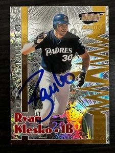 2000 Pacific Revolution Refractor Gold & Silver AUTOGRAPH Ryan Klesko #124 -64 - Picture 1 of 2