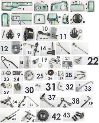 HUSQVARNA VIKING Model 21 Vintage Sewing Machine Parts - Image 1 of 3