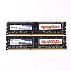 RockSoul 8GB Kit 4GB DDR3 1600 RAM Memory Sticks x2 Team Group Inc PC Computer - Picture 1 of 5