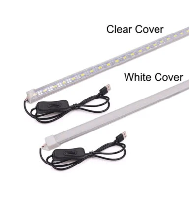 5V LED Bar Light USB Rigid Strip with Switch SMD 5630 White Living Room Bedroom - Image 1 of 3