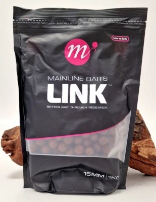 Mainline Shelf Life Boilies Link 15mm 1kg Carp Baits 1000g Karpfenköder NEW - Bild 1 von 3