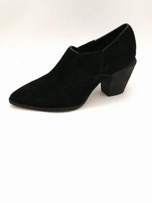 Espléndidos Zapatos de salón para mujer Negro 9 Botines Zapato Gamuza Elastizado Tacón Alto NUEVO Foto 1 de 4