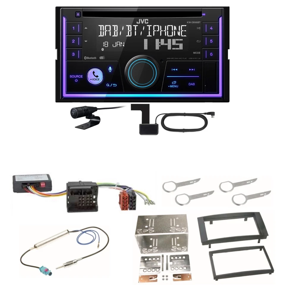 JVC KWD-B95BT 2-DIN Autoradio (DAB Bluetooth Alexa) #2734533