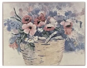 Cesta floral fresca vintage sin contar punto de cruz Dimensions - Imagen 1 de 2