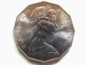 Australia. 1972 50 Cents.. BU - Ex Mint Roll - Imagen 1 de 2