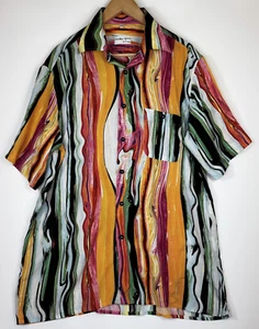 Georg Roth Shirt Mens Large 41 /42 Abstract Print Short Sleeve Button Up Germany - Picture 1 of 12