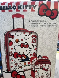 Kids Licensed Carry-on & Backpack Luggage Set, Bluey/Hello Kitty/Super Mario NI - Picture 1 of 2