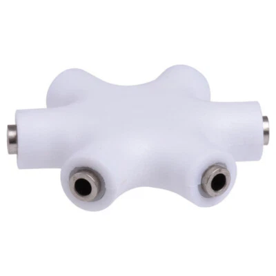 3.5mm 6-Way Adapter Stereo Audio Headset Hub Splitter Headphones for iphone iPod — 第 1/4 张图片