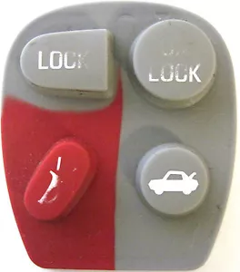 Button Pad only replacement keyless remote entry keyfob works with KOBLEAR1XT - Foto 1 di 2