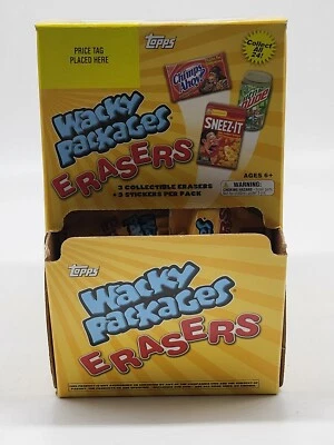 2011 Topps Wacky Packages Series 1 Collectible Erasers Box Of 24 (Yellow Box) - Image 1 of 4