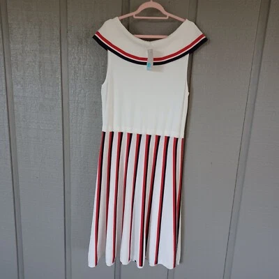 Boden Sylvia Knitted Dress Plus Size 18 Women Preppy Stretch Viscose Blend - Image 1 of 4