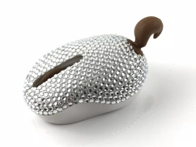 blingustyle Animal squirrel design Crystal Optical 2.4GHz-Wireless PC Mouse  - Image 1 of 4