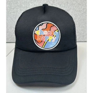 Elige Happy Trucker Gorra Para Hombre Talla Única Negra Malla Espalda Ajustable Snapback Sombrero - Imagen 1 de 7