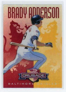 Brady Anderson 1997 Donruss Crusade #10 ROSSO #'d 22/25 RARO - Foto 1 di 2