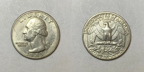 1985 P Washington Quarter *** Free Shipping *** Cover