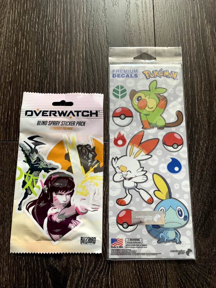 Pokemon Premium Decals Stickers Controller Grookey, Scorbunny, Sobble  Overwatch - Image 1 of 1