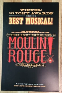 MOULIN ROUGE Broadway Musical Window Card Poster - Picture 1 of 3