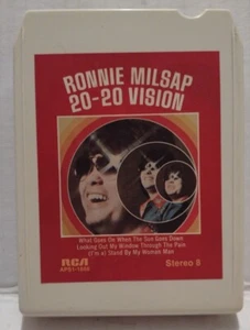 RONNIE MILSAP 20-20 Vision 8 Track Cartridge 1976 RCA Records APS1-1666. Millsap - Picture 1 of 3