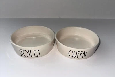 Prato de cerâmica Rae Dunn magenta 1 tigela pequena para animais de estimação - gato e cachorro você escolhe - Imagem 1 de 4